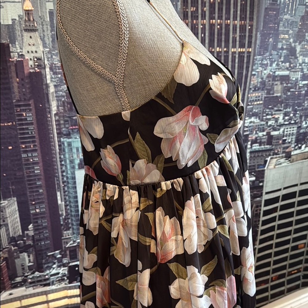 Sachin & Babi Floral Maxi Dress with Spaghetti Straps - Picture 4 of 9